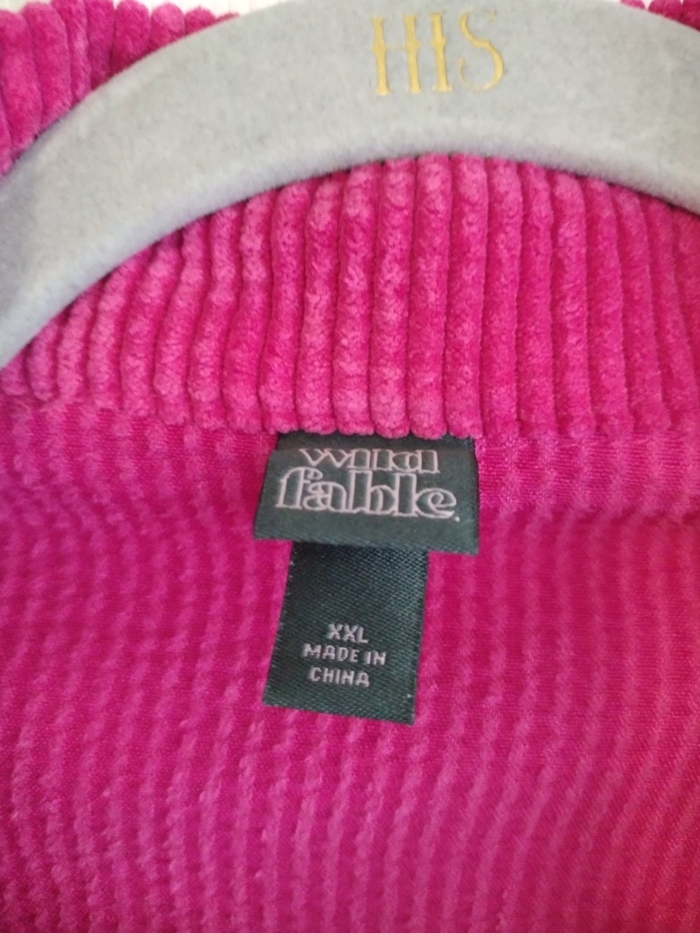 Wild Fable Magenta Corduroy Button Up Shacket - Picture 2 of 4